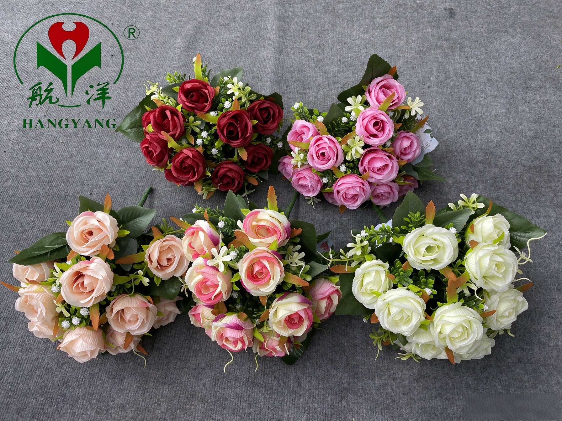 Logo融入背景设计 (1) Hangyang Factory Artificial Rose