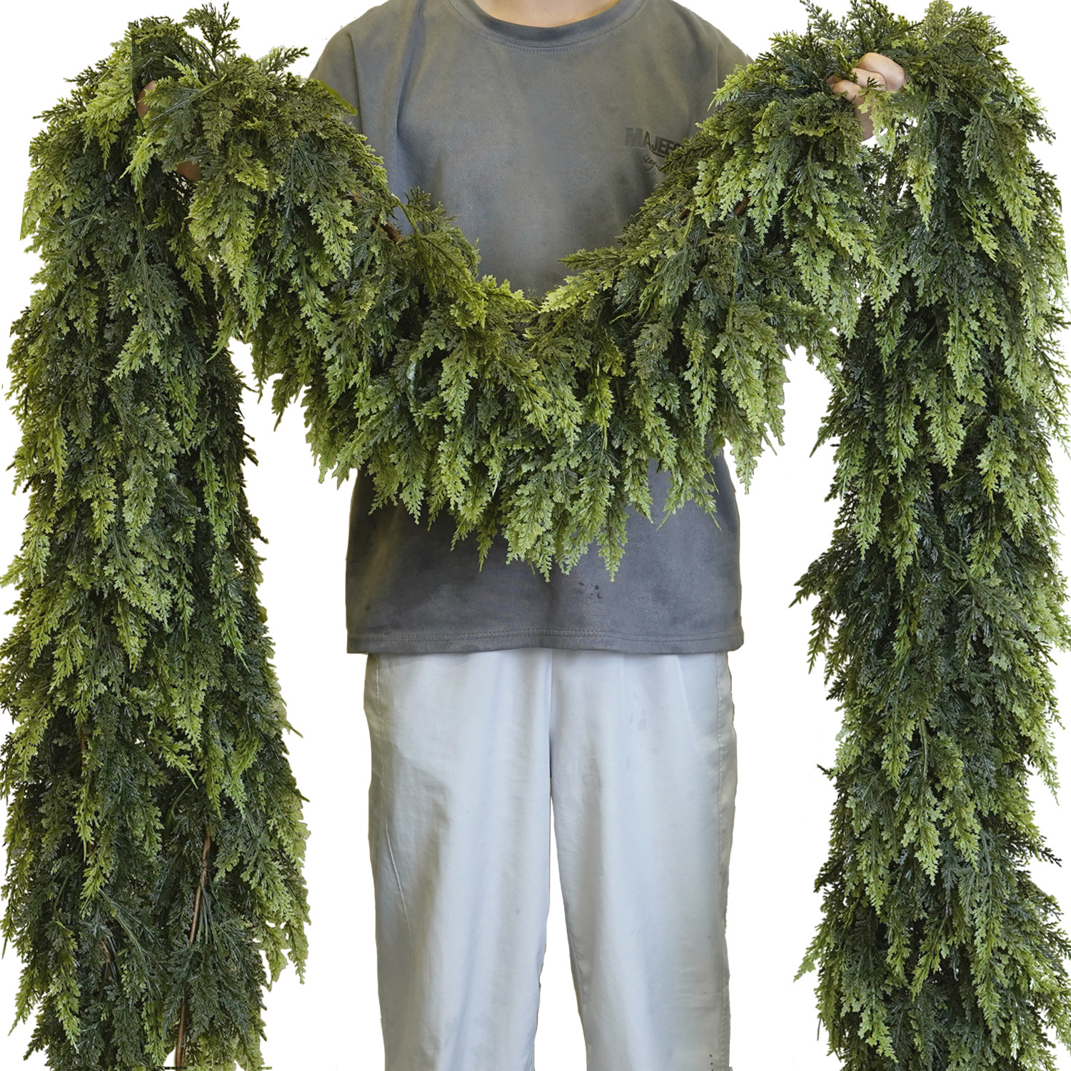 O1CN01QVWhzF22zXBWzr8l0_!!2211436007191-0-cib Hangyang high quality Artificial Christmas Garland Green Pine Garland for Mantel Wall Holiday Decor
