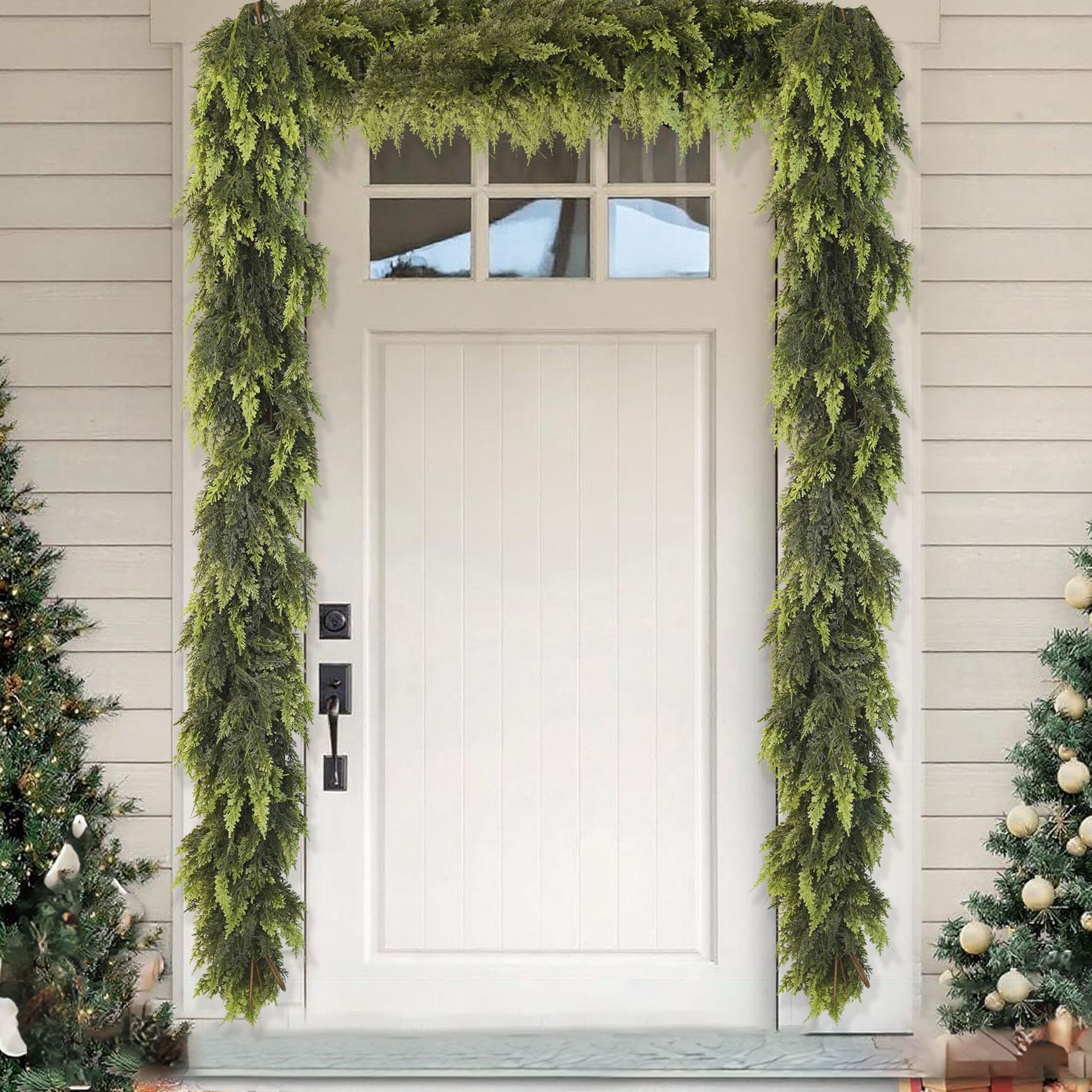 O1CN01eyX24e22zXBYKl3Hu_!!2211436007191-0-cib Hangyang high quality Artificial Christmas Garland Green Pine Garland for Mantel Wall Holiday Decor