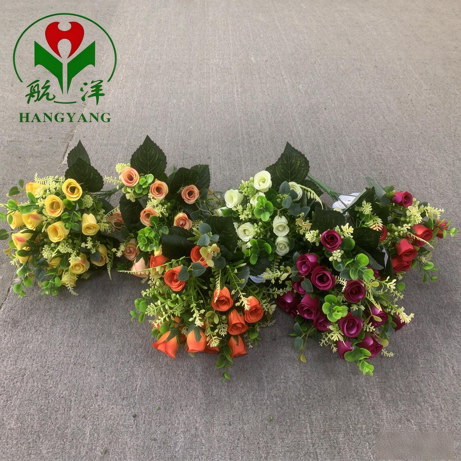 添加公司Logo Hangyang Artificial Rose Bouquet